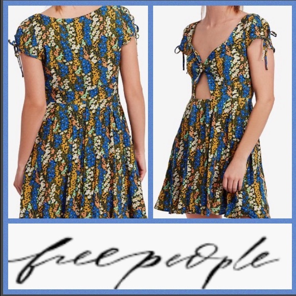 Free People Miss Right Cutout Skater Dress - Picture 2 of 8